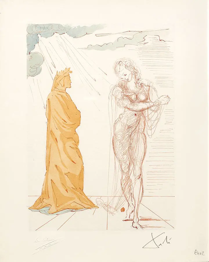Virgil Comforts Dante The Divine Comedy