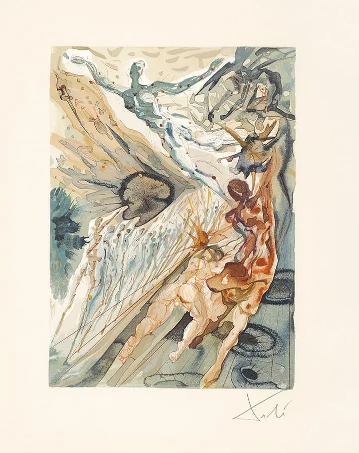 Meeting of the Two Groups of Lechers The Divine Comedy