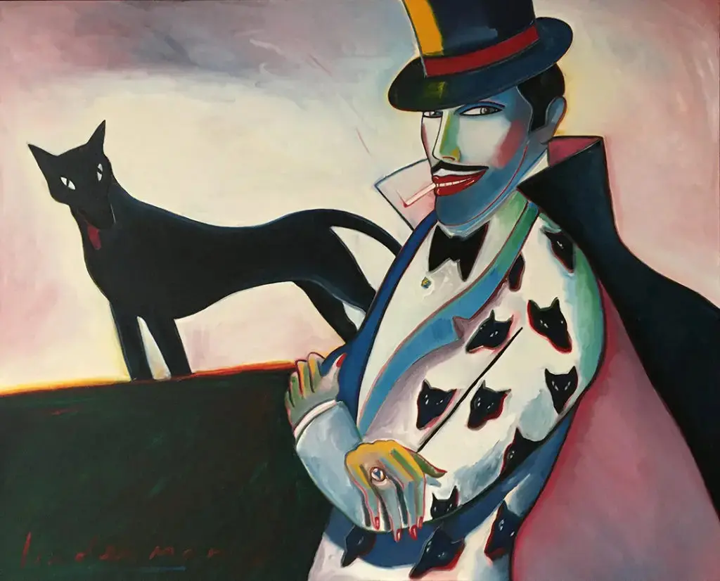 Earl Linderman, Doktor Thrill and Wolf Inspect the Grounds