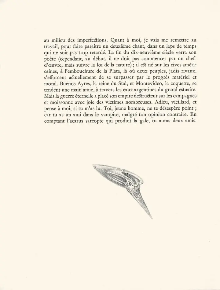 Plate 7 (Tailpiece) Les Chants de Maldoror