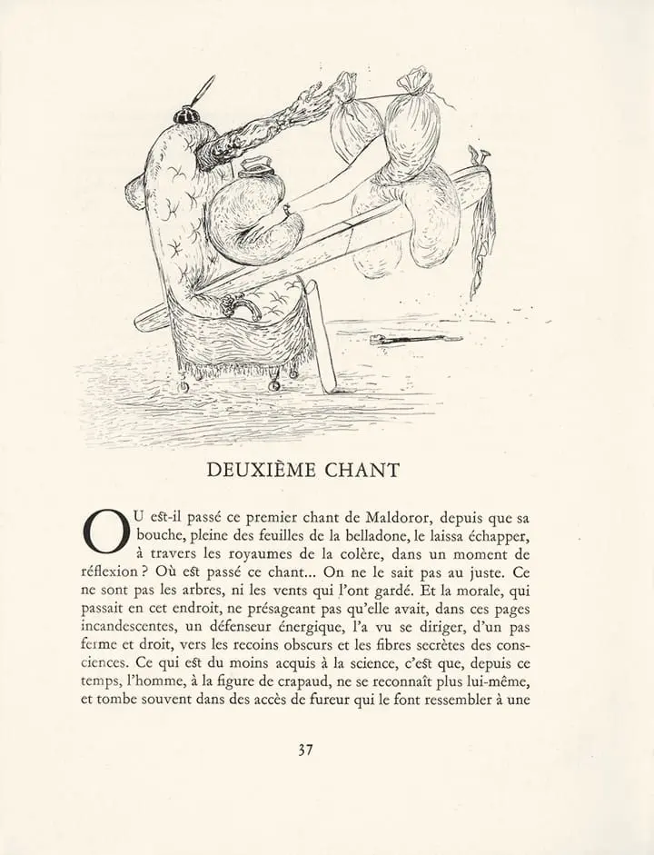 Plate 8 (Headpiece) Les Chants de Maldoror