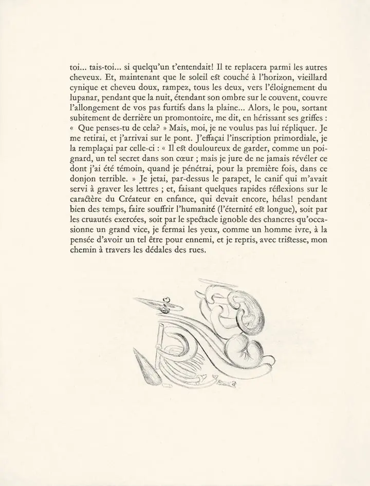 Plate 23 (Tailpiece) Les Chants de Maldoror