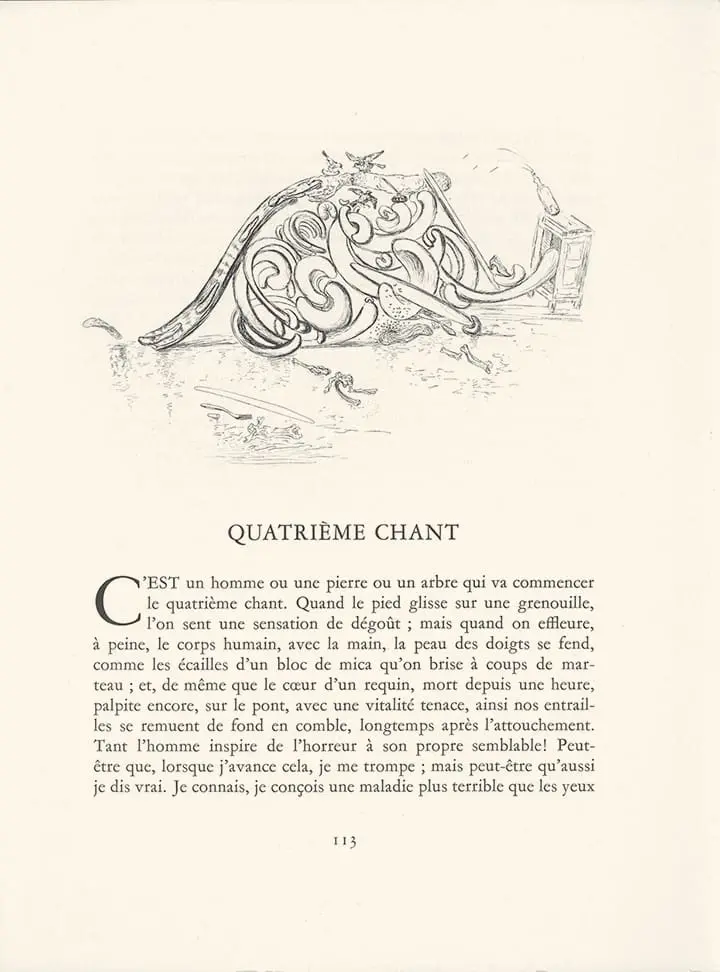Plate 24 (Headpiece) Les Chants de Maldoror