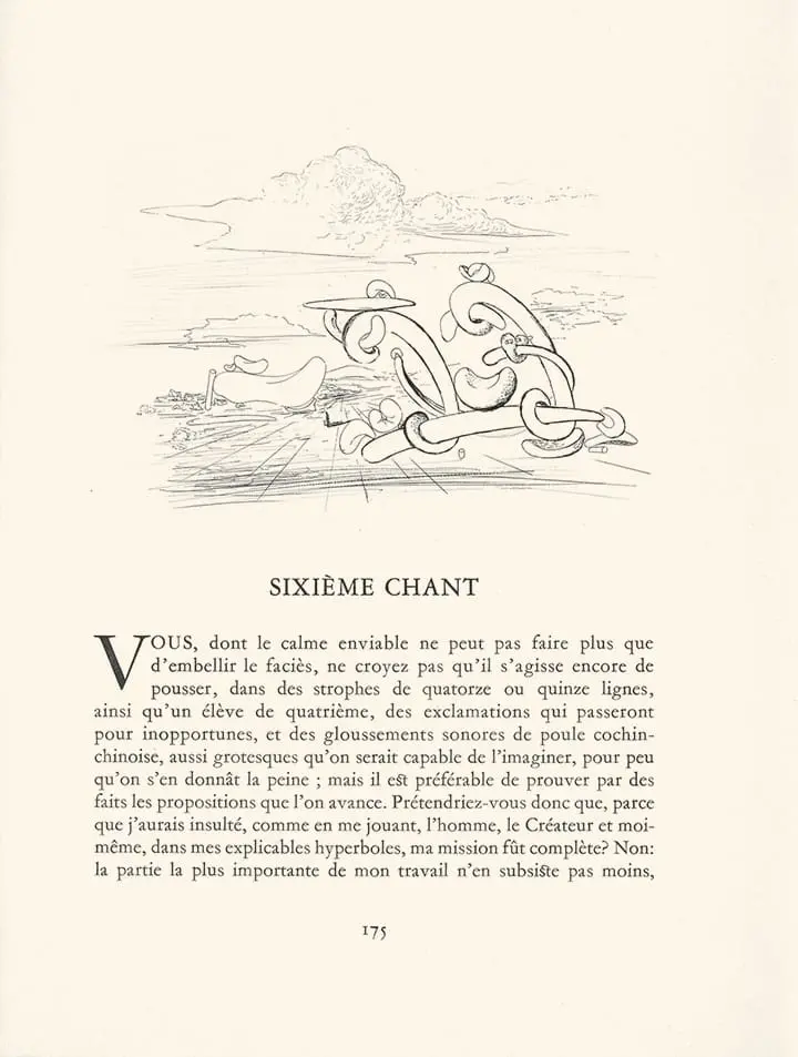 Plate 37 (Headpiece) Les Chants de Maldoror